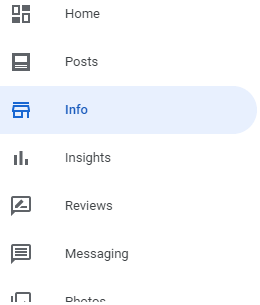 Info button