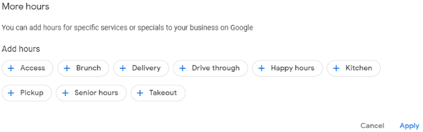 More Hours Options