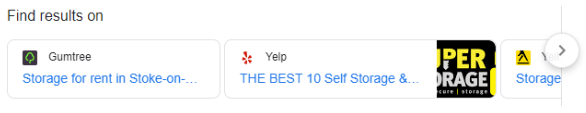 Find result carousel example